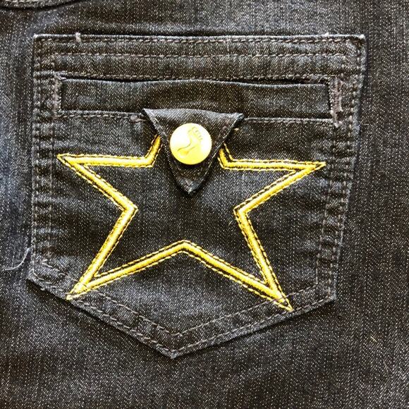 Long Dark Denim Jean Skirt-3 - Picture 1 of 7